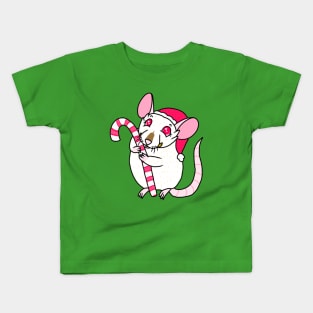 Candy Cane Cuddle (Full Color Version) Kids T-Shirt